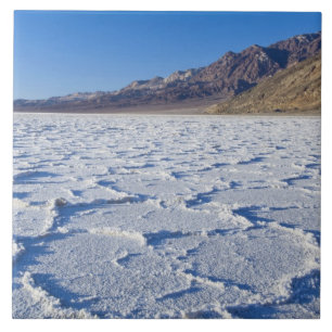 USA, CA, Death Valley NP, Salzformationen bei Fliese