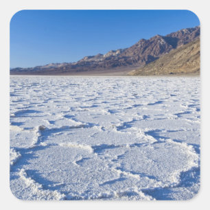 USA, CA, Death Valley NP, Salzformationen bei Quadratischer Aufkleber