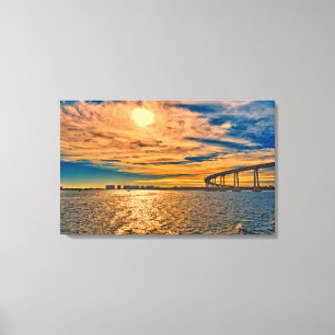 USA, CA, San Diego-Coronado Bay Bridge Leinwanddruck