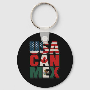 Usa Can Mex Flagge Fußball Nordamerika Fußbal Fan Schlüsselanhänger