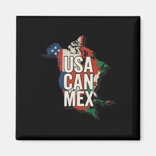 USA Can Mex Fußball Nordamerika Fußball Fan Gesche Magnet