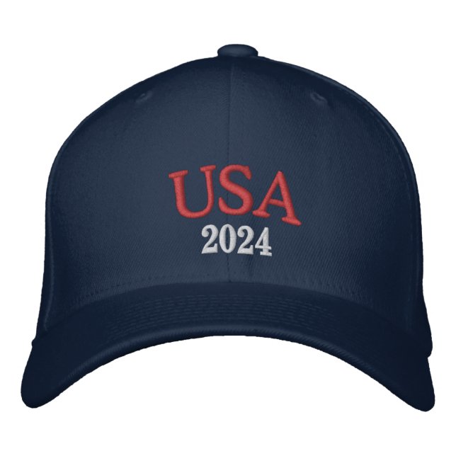 USA Cap Bestickte Baseballkappe (Vorderseite)