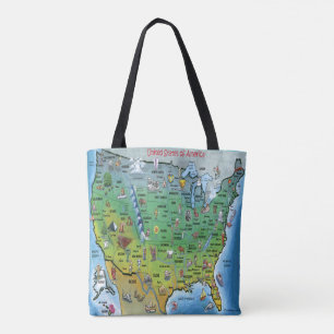 USA Cartoon Map
