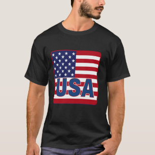 USA Casual Damen Herren Patriotisch Amerikanischer T-Shirt