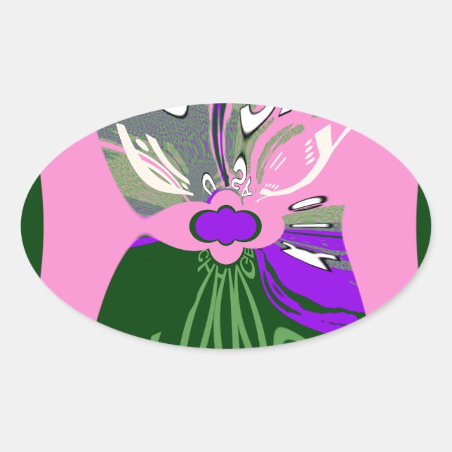 USA Change Art Print Ovaler Aufkleber (Vorderseite)