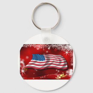 USA Christmas Schlüsselanhänger