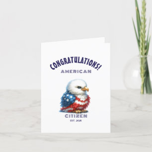 USA Citizenship Herzlichen Glückwunsch American Ca Dankeskarte