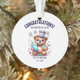 USA Citizenship Herzlichen Glückwunsch American Ca Ornament