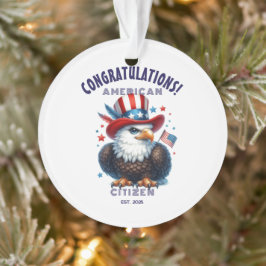 USA Citizenship Herzlichen Glückwunsch American Ca Ornament