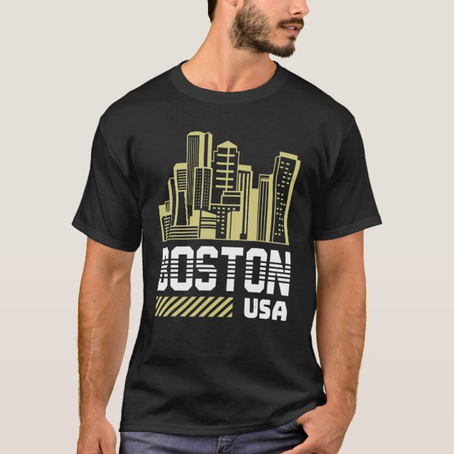 USA City Boston T-Shirt (Vorderseite)