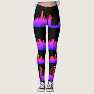 USA City Skylines Neuseeland Leggings