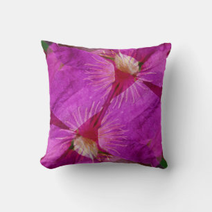 USA, Colorado, Boulder. Clematis-Blumenmontage Kissen