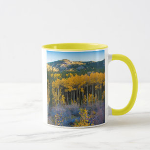 USA, Colorado. Helle gelbe Espen in den Rockies Tasse
