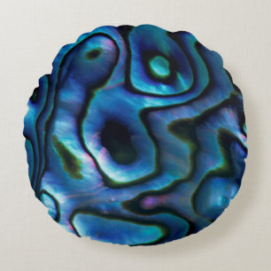 USA, Colorado, Lafayette. Abalone-Muschel Rundes Kissen