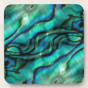 USA, Colorado, Lafayette. Abalone-Schalen-Montage Getränkeuntersetzer