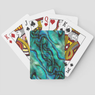 USA, Colorado, Lafayette. Abalone-Schalen-Montage Spielkarten