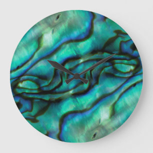 USA, Colorado, Lafayette. Abalone shell montage Große Wanduhr