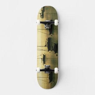 USA, Colorado, Lake Dillon. Früh Skateboard