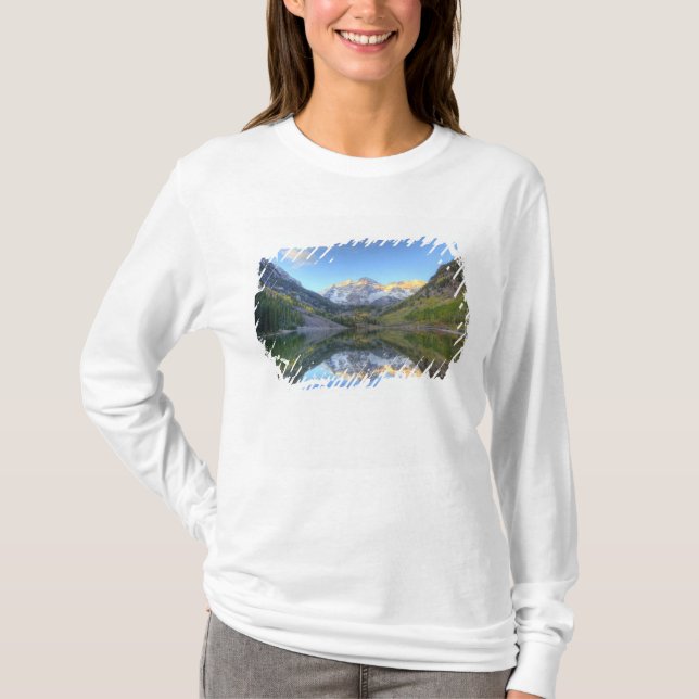 USA, Colorado, Maroon Bells-Snowmaß T-Shirt (Vorderseite)