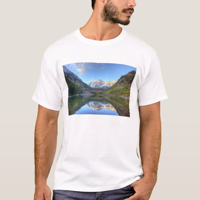 USA, Colorado, Maroon Bells-Snowmaß T-Shirt (Vorderseite)