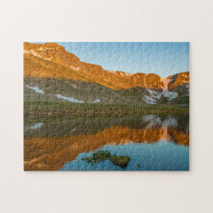USA, Colorado, Mt. Evans. Gipfelsee-Reflektion Puzzle