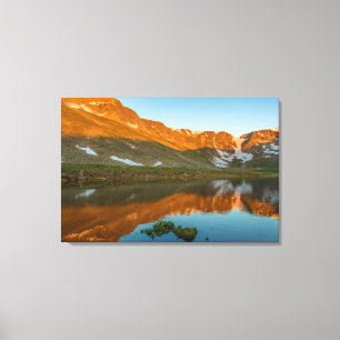 USA, Colorado, Mt. Evans. Summit Lake Spiegelung Leinwanddruck