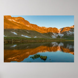 USA, Colorado, Mt. Evans. Summit Lake Spiegelung Poster