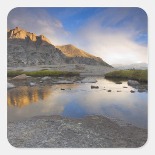 USA, Colorado, Rocky Mountain NP. Quadratischer Aufkleber