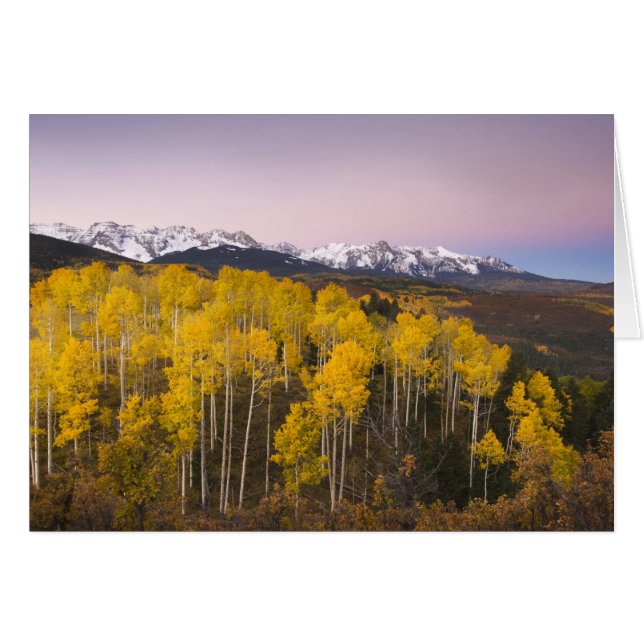 USA, Colorado, Rocky Mountains. Morgendämmerung (Vorderseite (Horizontal))
