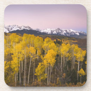 USA, Colorado, Rocky Mountains.  Morgendämmerung i Getränkeuntersetzer