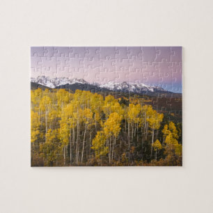 USA, Colorado, Rocky Mountains.  Morgendämmerung i Puzzle