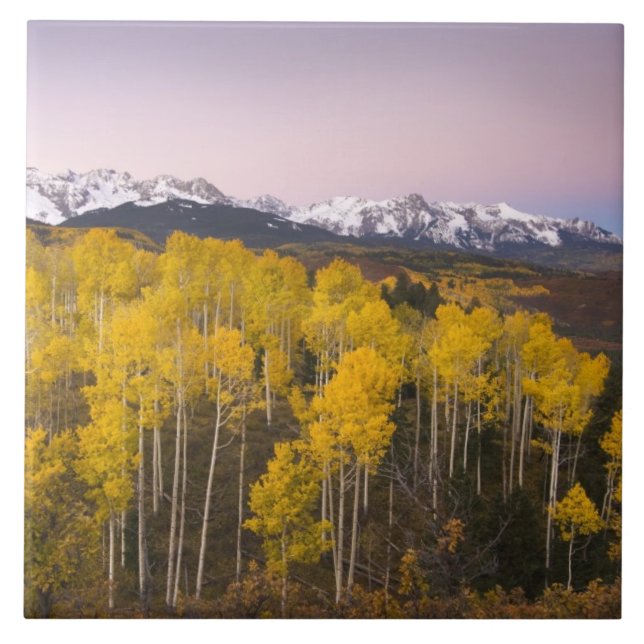 USA, Colorado, Rocky Mountains.  Morgenröte Fliese (Vorderseite)