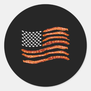 Usa Con Flagge Süße Us getrocknete Schweine Lustig Runder Aufkleber