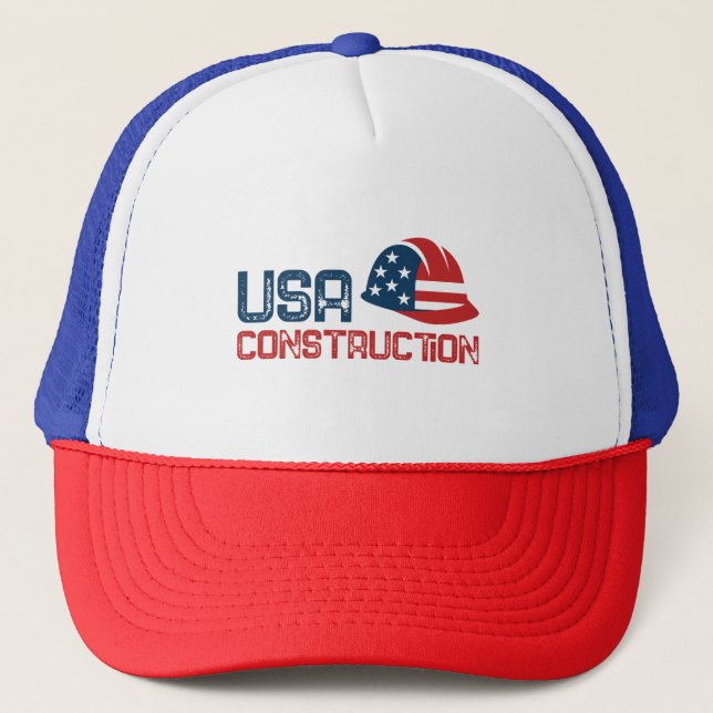 usa constraction design truckerkappe (Vorderseite)