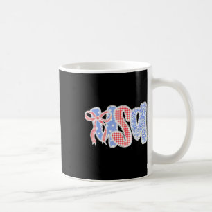 Usa Coquette Schleife 4. Juli Patriotische Frauen Kaffeetasse