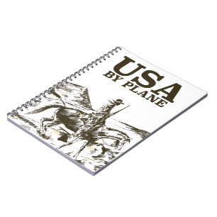 USA Cowboy Reiseplakat Notizblock