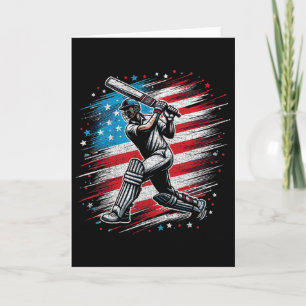 USA-Cricket-patriotisches Design Cricket-Fan-Gesch Karte
