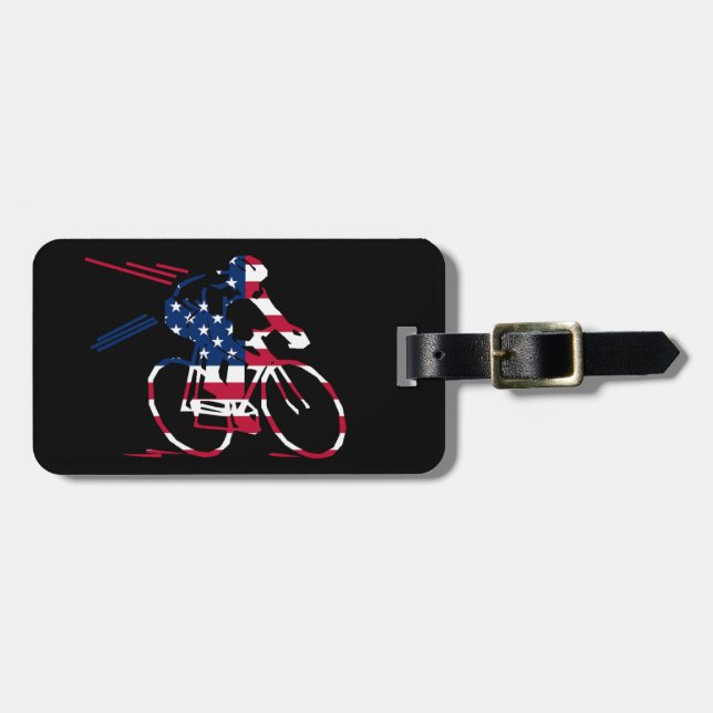 USA Cyclist Gepäckanhänger (Vorderseite horizontal)