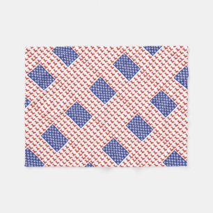 USA-Dackel Fleecedecke