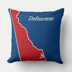 USA Delaware Staat Patriotic US Flagge Map Kissen