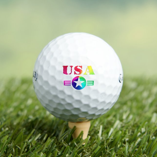 USA Design, Custom Gifts, Personalisiert Callaway Golfball (Insitu T-Shirt)