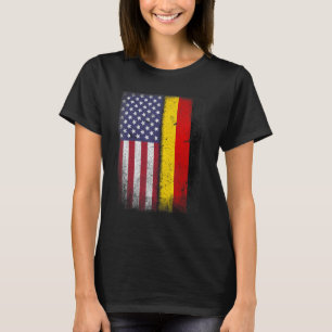 USA Deutschland Flaggenpatentiotic American Proud T-Shirt