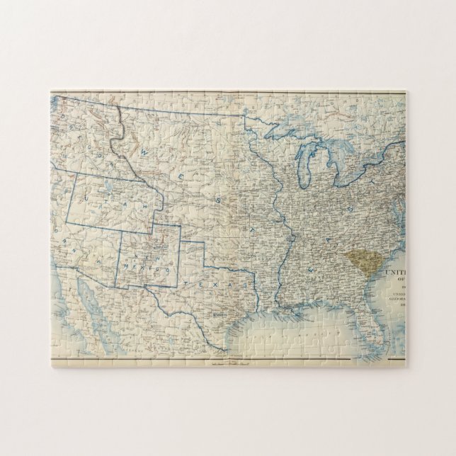 USA Dez. 1860 Puzzle (Horizontal)