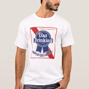 USA, die blaues Band PBR des Teams trinken T-Shirt