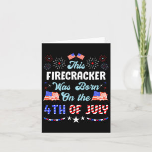 USA Dieser Firecracker war Geboren 4. Juli unabhän Karte