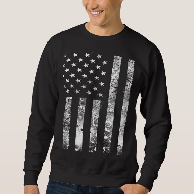 USA distressed American Flag Sweatshirt (Vorderseite)