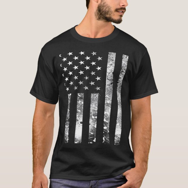USA distressed American Flag T-Shirt (Vorderseite)