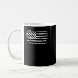 USA Distressive Flag Men T Shirt Patriotic America Kaffeetasse