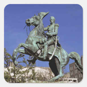 USA, District of Columbia. Der triumphierende, Quadratischer Aufkleber