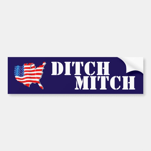 USA Ditch Mitch McConnell Kentucky Senator zu alt Autoaufkleber (Vorne)